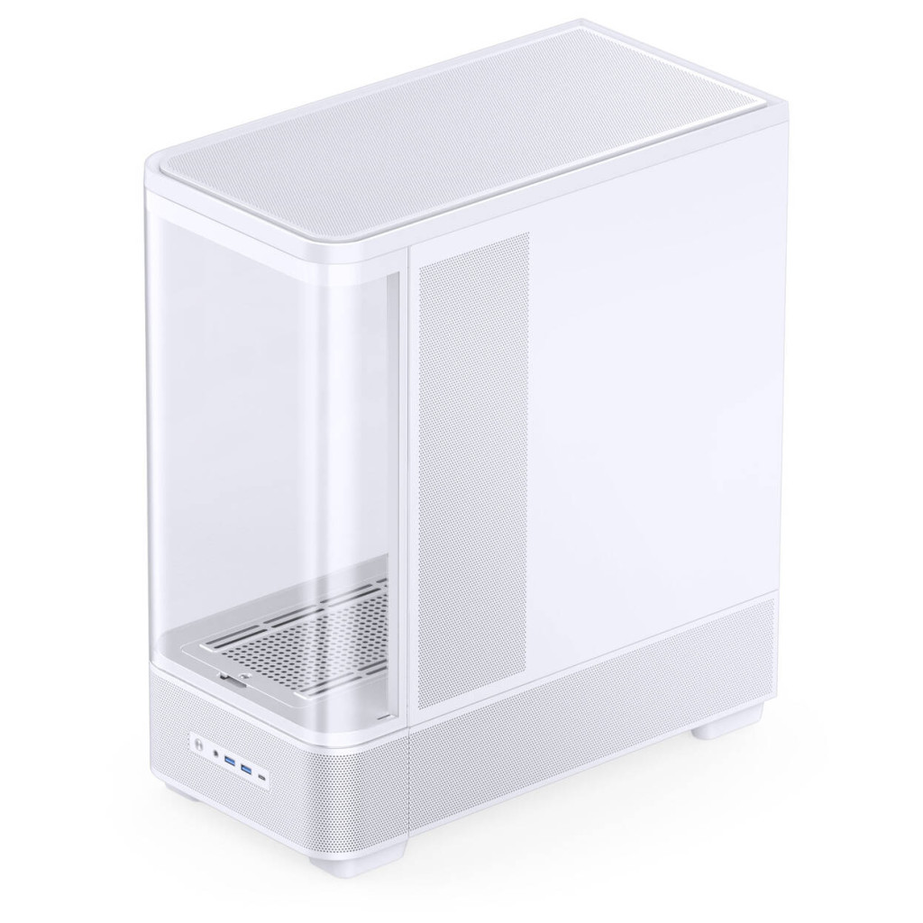 Jonsbo TK-5 PC Case, Mid Tower, ATX, Tempered Glass - white