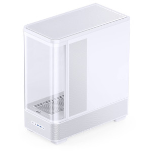 Jonsbo TK-5 PC Case, Mid Tower, ATX, Tempered Glass - white