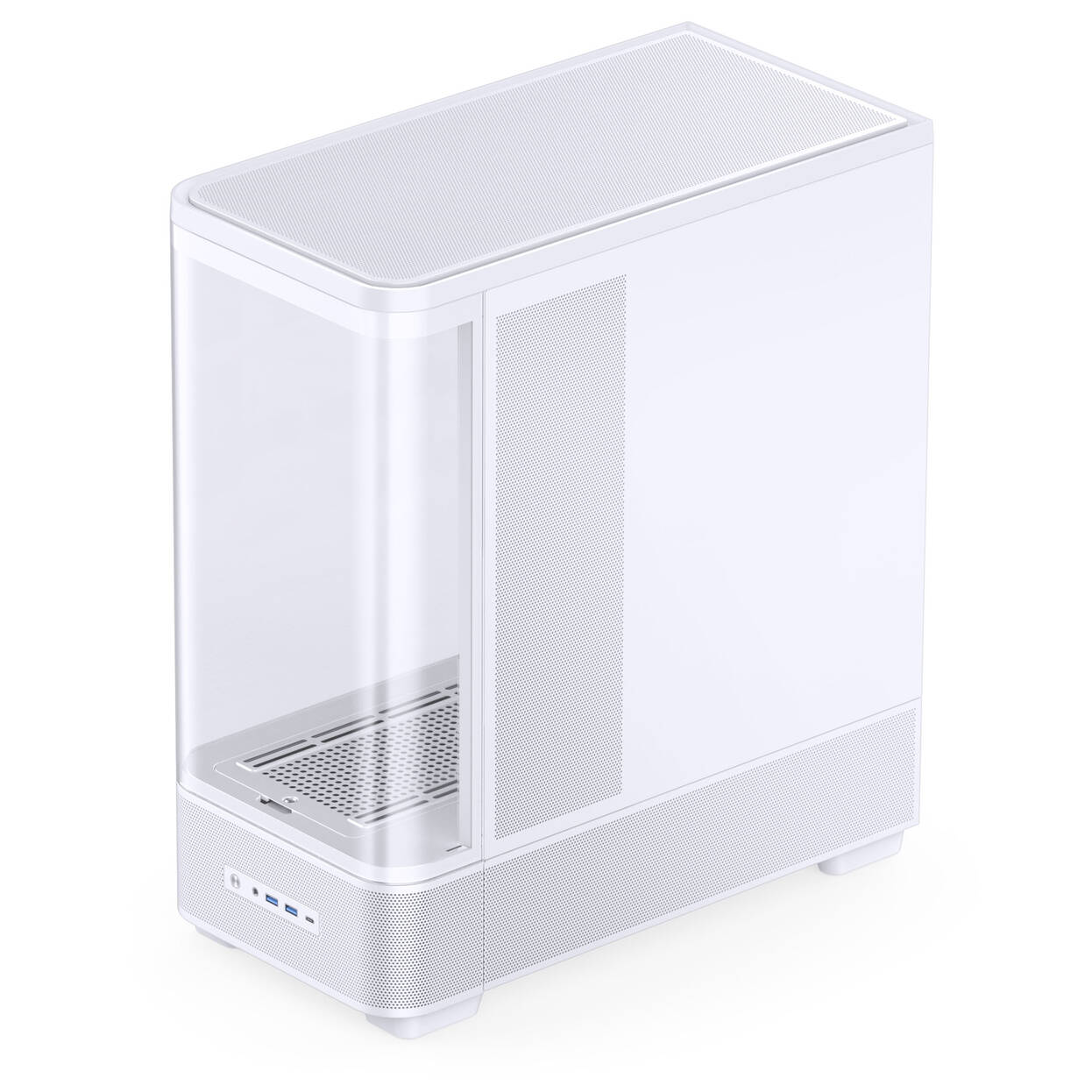 Jonsbo TK-5 PC Case, Mid Tower, ATX, Tempered Glass - white