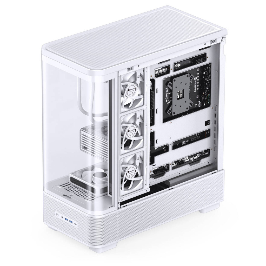 Jonsbo TK-5 PC Case, Mid Tower, ATX, Tempered Glass - white