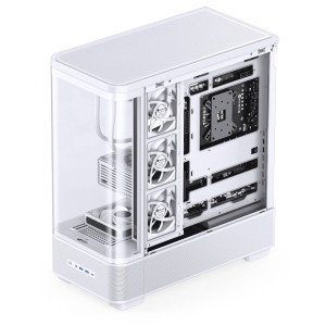 Jonsbo TK-5 PC Case, Mid Tower, ATX, Tempered Glass - white