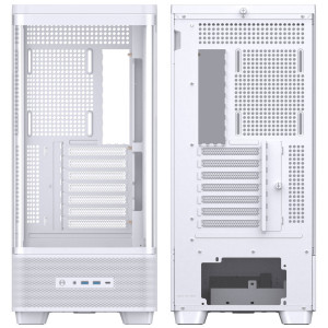 Jonsbo TK-5 PC Case, Mid Tower, ATX, Tempered Glass - white