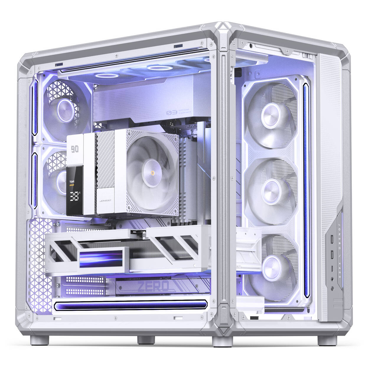 Jonsbo X400 PC Case, Midi-Tower, ATX, Tempered Glass - White