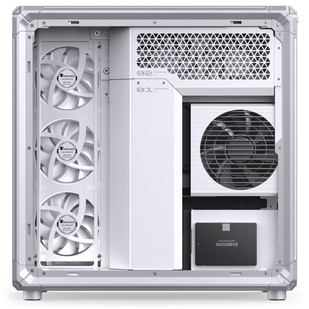 Jonsbo X400 PC Case, Midi-Tower, ATX, Tempered Glass - White