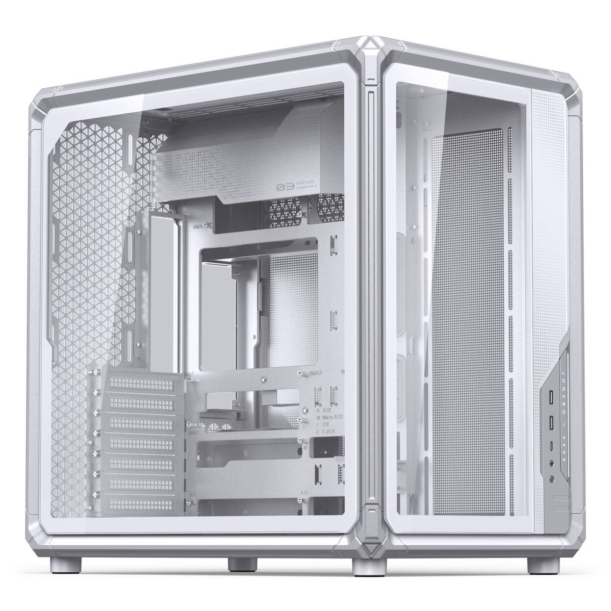 Jonsbo X400 PC Case, Midi-Tower, ATX, Tempered Glass - White