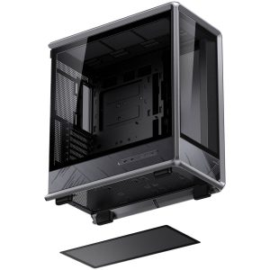 Jonsbo D401 PC Case, Mid-Tower, ATX, Tempered Glass - black