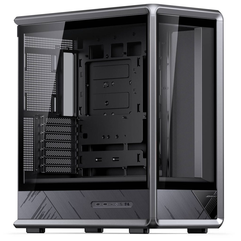 Jonsbo D401 PC Case, Mid-Tower, ATX, Tempered Glass - black