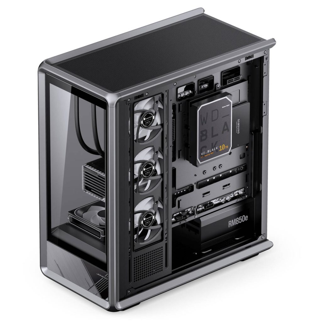 Jonsbo D401 PC Case, Mid-Tower, ATX, Tempered Glass - black