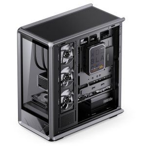 Jonsbo D401 PC Case, Mid-Tower, ATX, Tempered Glass - black