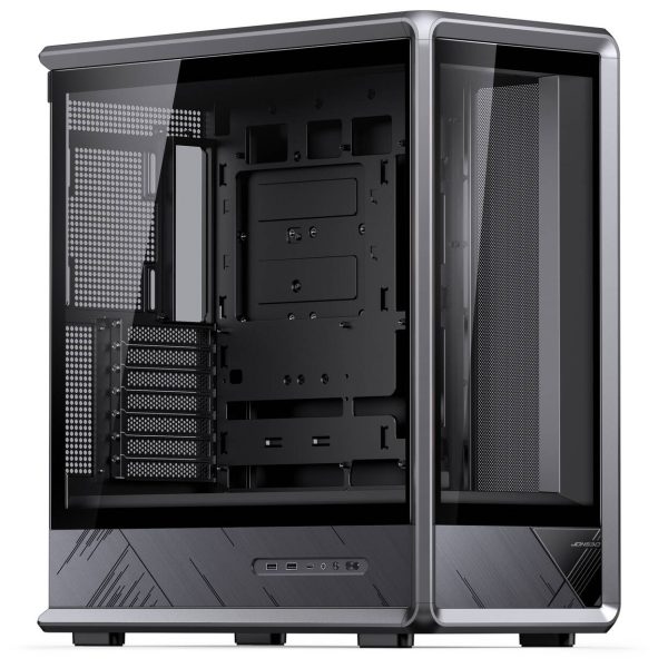 Jonsbo D401 PC Case, Mid-Tower, ATX, Tempered Glass – black