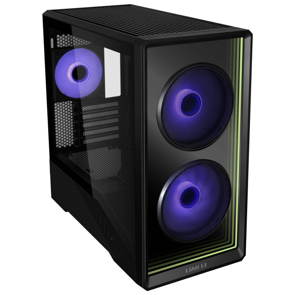 Lian Li Vector V150 PC Case, Mini Tower, mATX, Tempered Glass, Infinity Mirror - Black