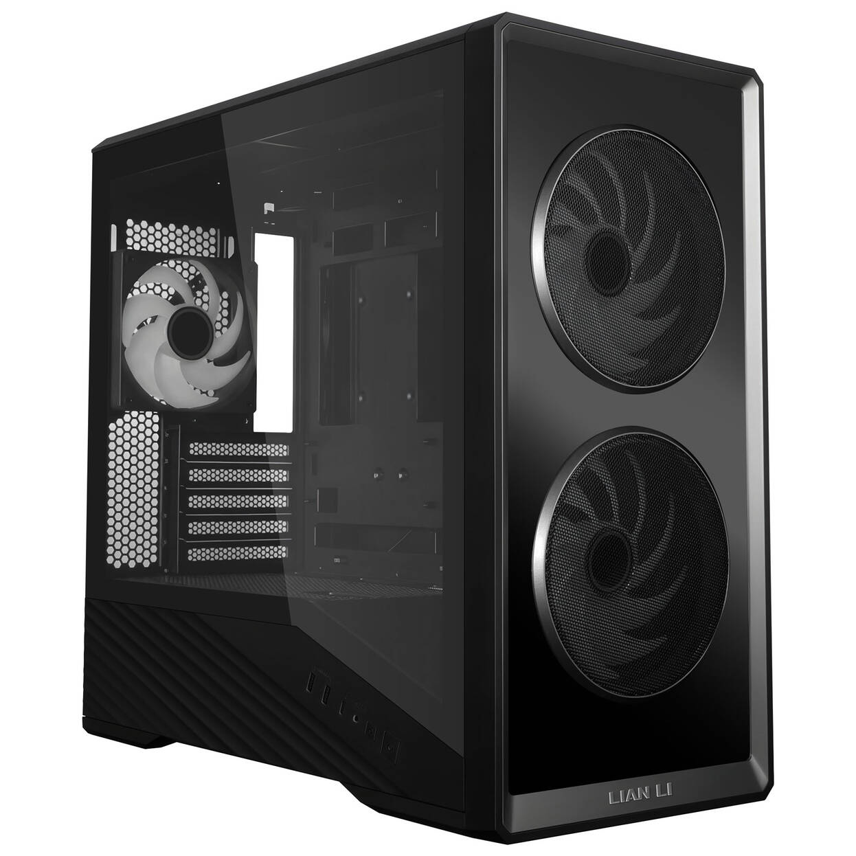 Lian Li Vector V150 PC Case, Mini Tower, mATX, Tempered Glass, Infinity Mirror - Black