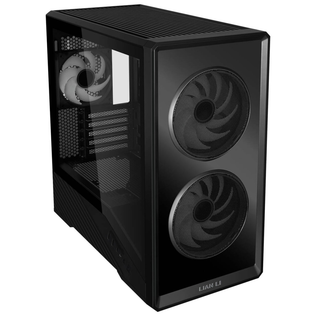 Lian Li Vector V150 PC Case, Mini Tower, mATX, Tempered Glass, Infinity Mirror - Black