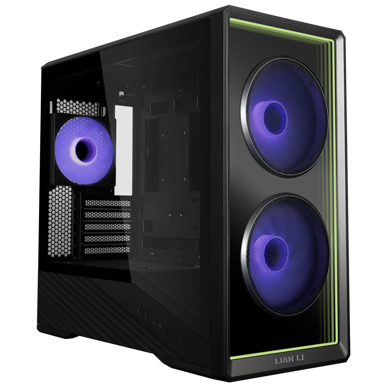 Lian Li Vector V150 PC Case, Mini Tower, mATX, Tempered Glass, Infinity Mirror - Black