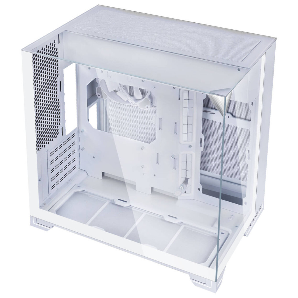 Lian Li O11 Vision-M PC Case, Micro-ATX, Tempered Glass - White