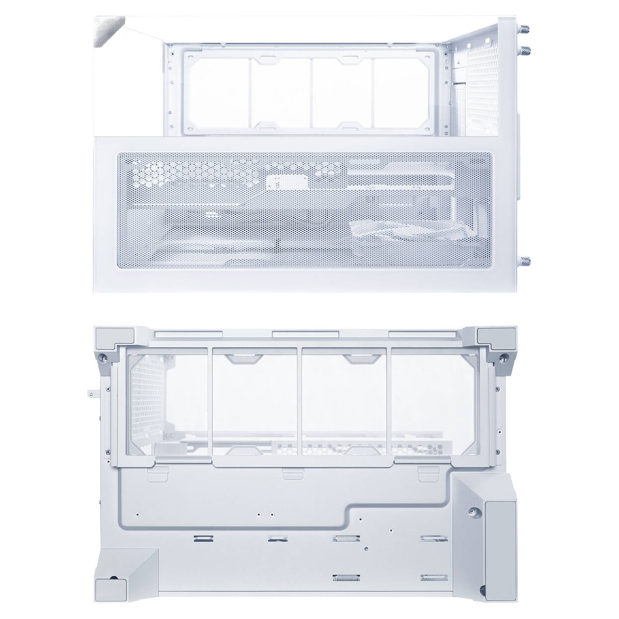 Lian Li O11 Vision-M PC Case, Micro-ATX, Tempered Glass - White