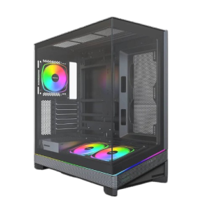 Montech Sky 3 PC Case, Mid Tower, ATX, ARGB, Tempered Glass - Black