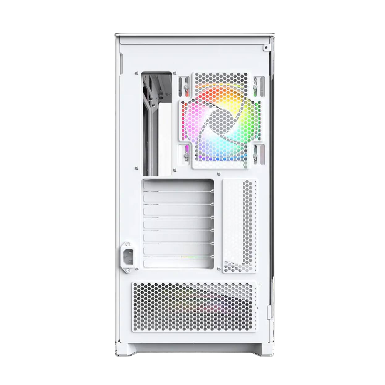 Montech Sky 3 PC Case, Midi Tower, ATX, ARGB, Tempered Glass - White