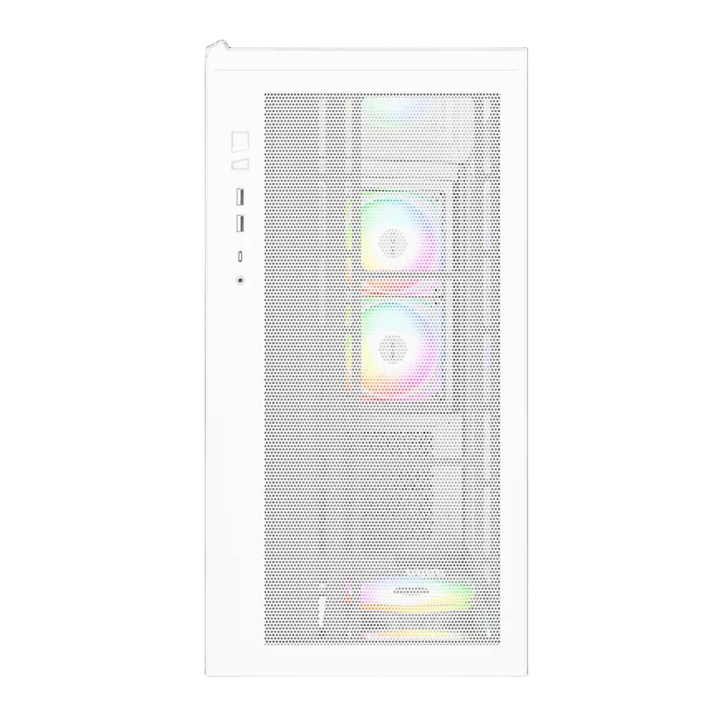 Montech Sky 3 PC Case, Midi Tower, ATX, ARGB, Tempered Glass - White