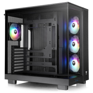 Thermaltake View 380 XL TG ARGB PC Case, Mid-Tower, ATX, ARGB, Tempered Glass - Black