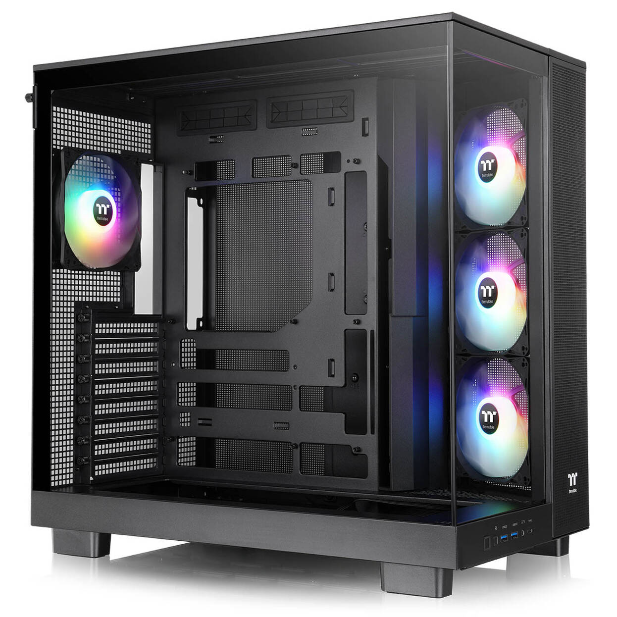 Thermaltake View 380 XL TG ARGB PC Case, Mid-Tower, ATX, ARGB, Tempered Glass - Black