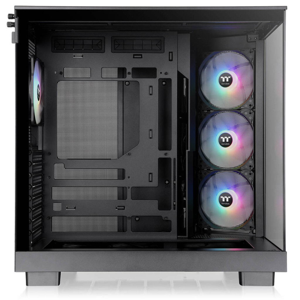 Thermaltake View 380 XL TG ARGB PC Case, Mid-Tower, ATX, ARGB, Tempered Glass - Black
