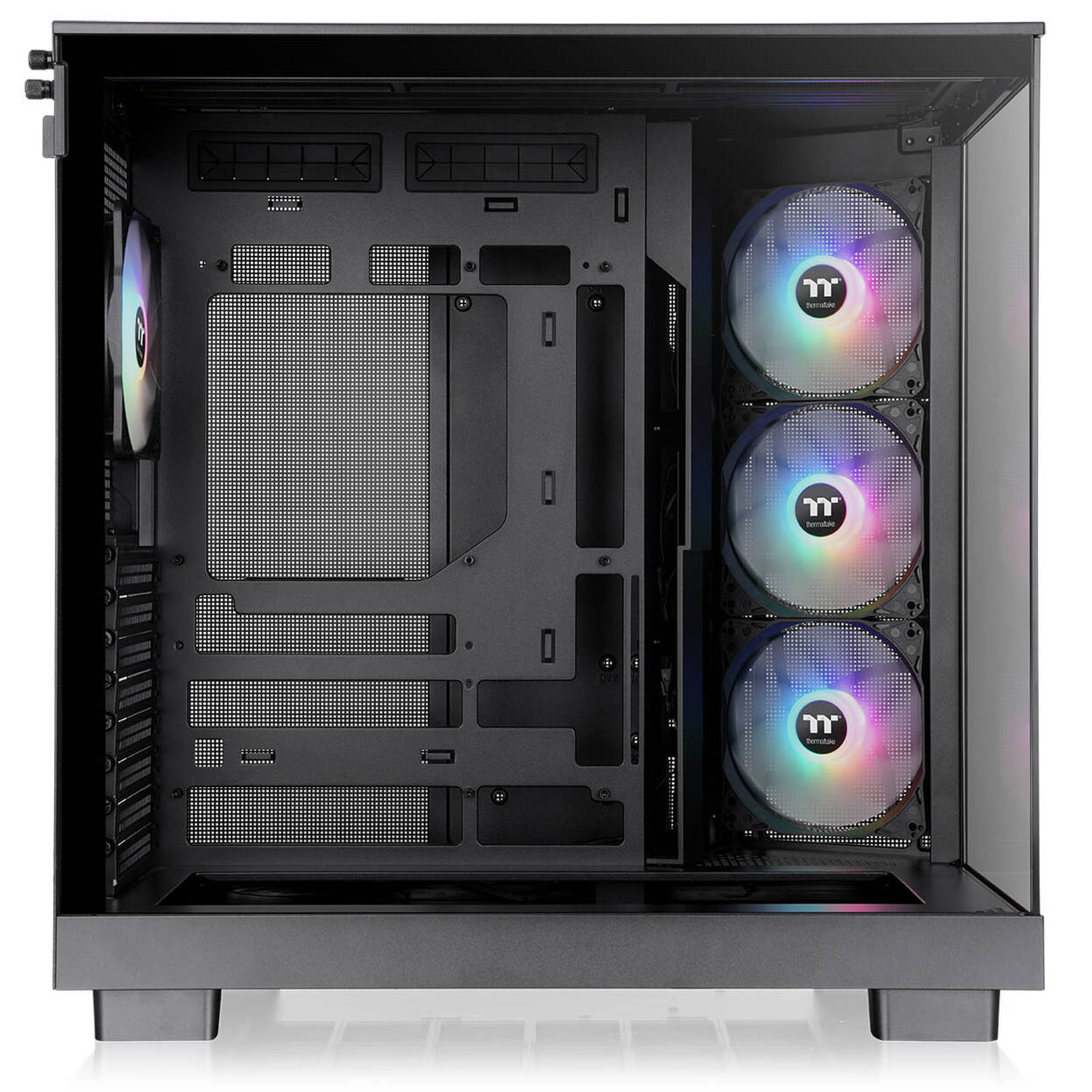 Thermaltake View 380 XL TG ARGB PC Case, Mid-Tower, ATX, ARGB, Tempered Glass - Black