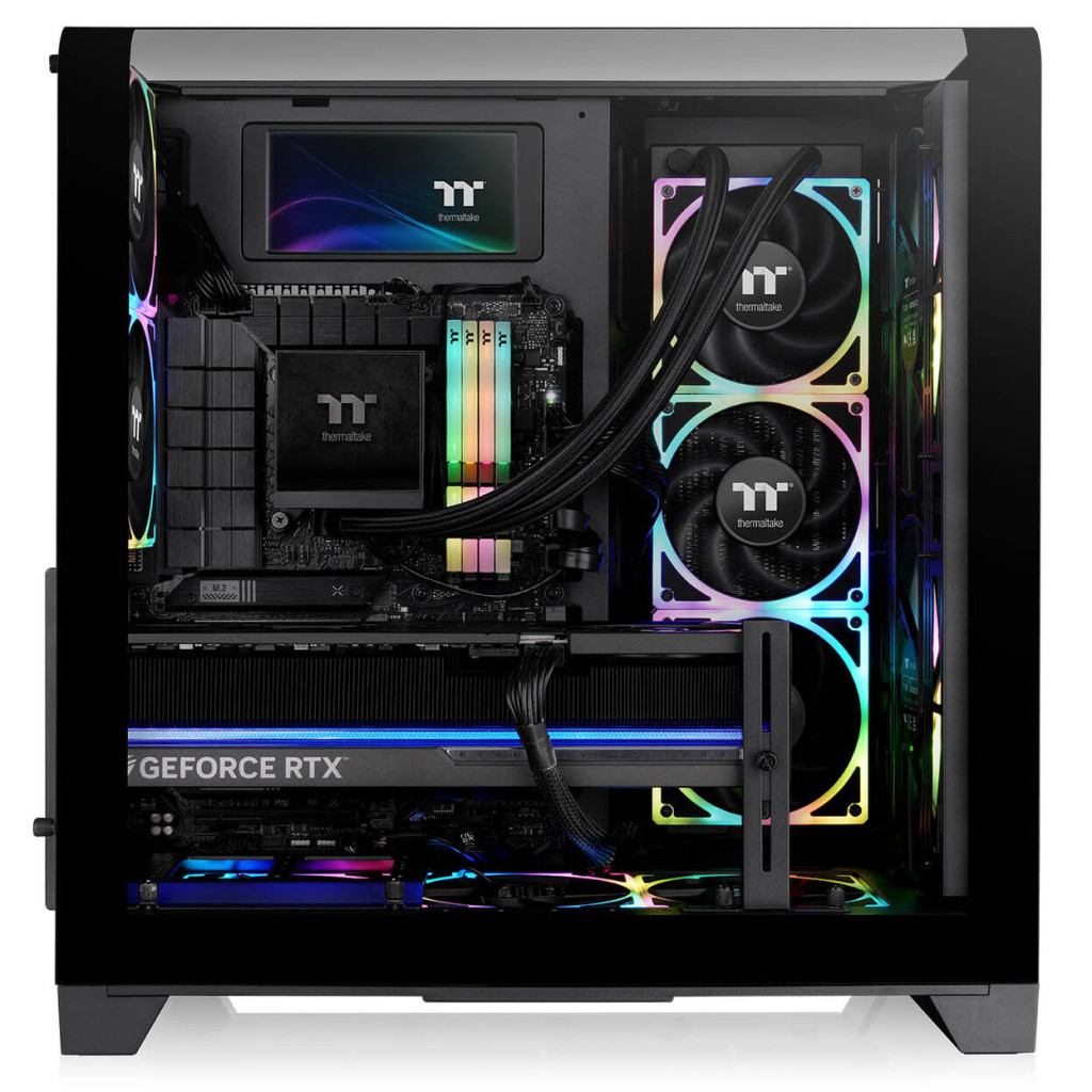 Thermaltake View 390 Air PC Case, Mid Tower, ATX, ARGB, Tempered Glass - Black