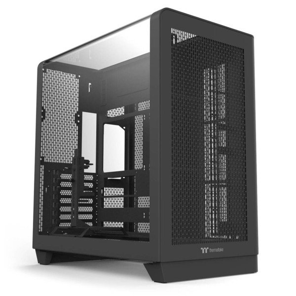 Thermaltake View 390 Air PC Case, Mid Tower, ATX, ARGB, Tempered Glass – Black