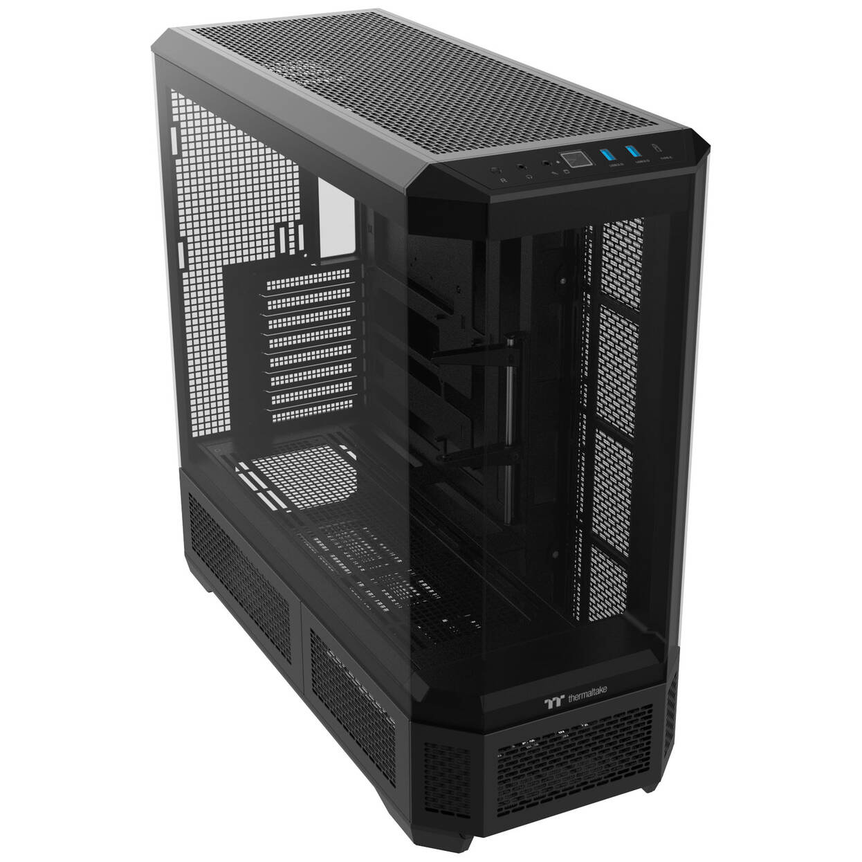 Thermaltake View 600 TG PC Case, Big Tower, E-ATX, ARGB, Tempered Glass - Black