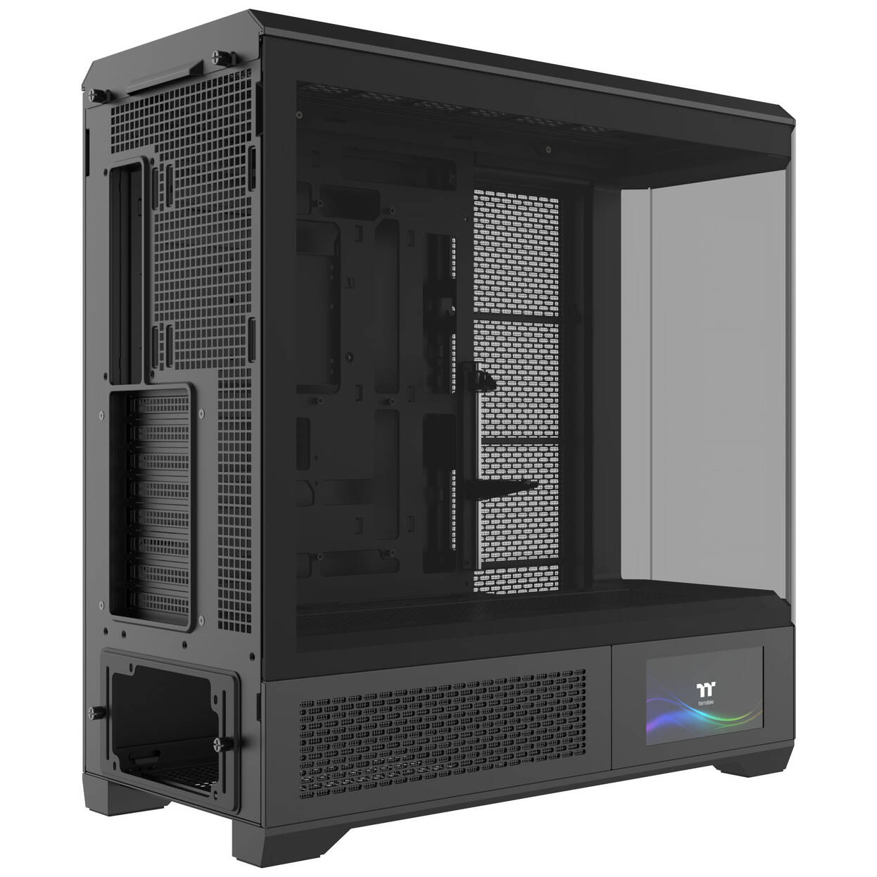 Thermaltake View 600 TG PC Case, Big Tower, E-ATX, ARGB, Tempered Glass - Black