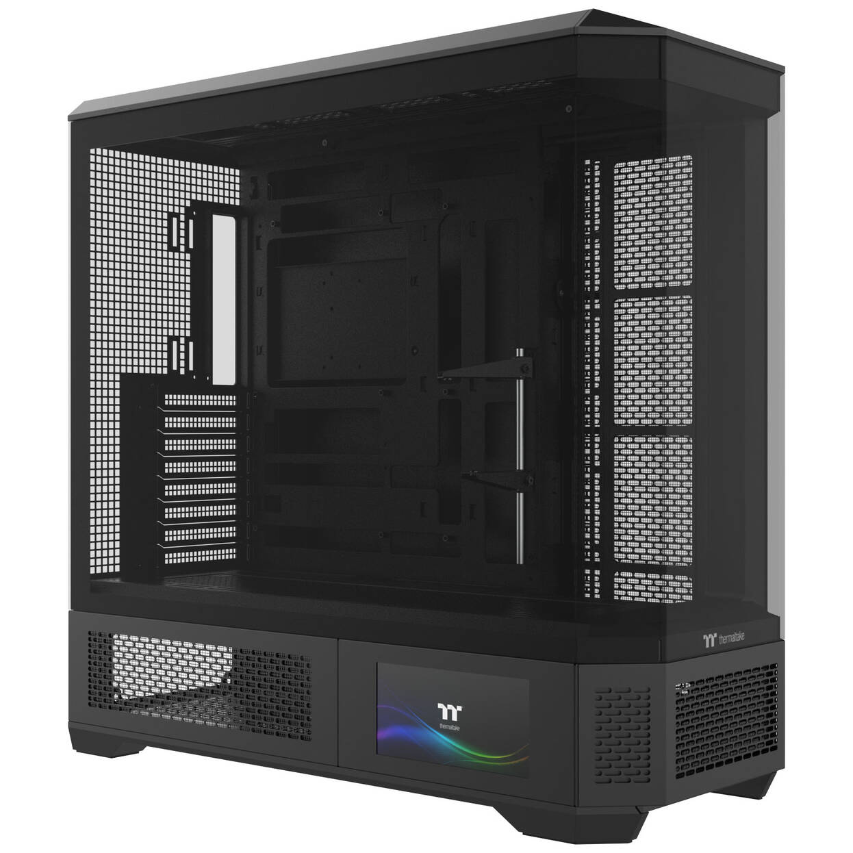 Thermaltake View 600 TG PC Case, Big Tower, E-ATX, ARGB, Tempered Glass - Black