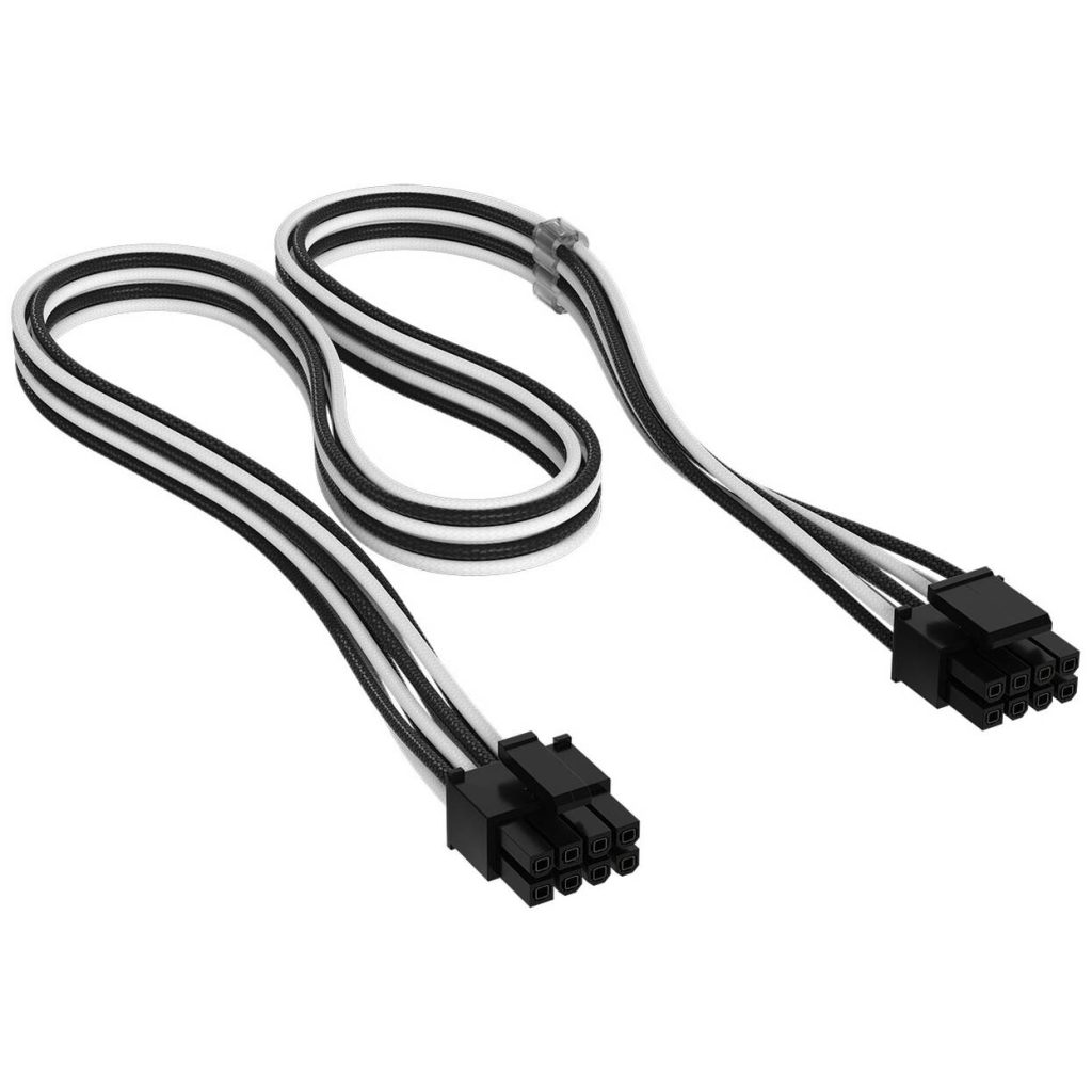 Corsair Cable Set, Type 4, DC Cable Starter Kit, individually sleeved - black / white