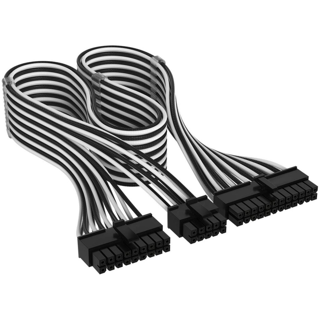 Corsair Cable Set, Type 4, DC Cable Pro Kit, individually sleeved - black / white