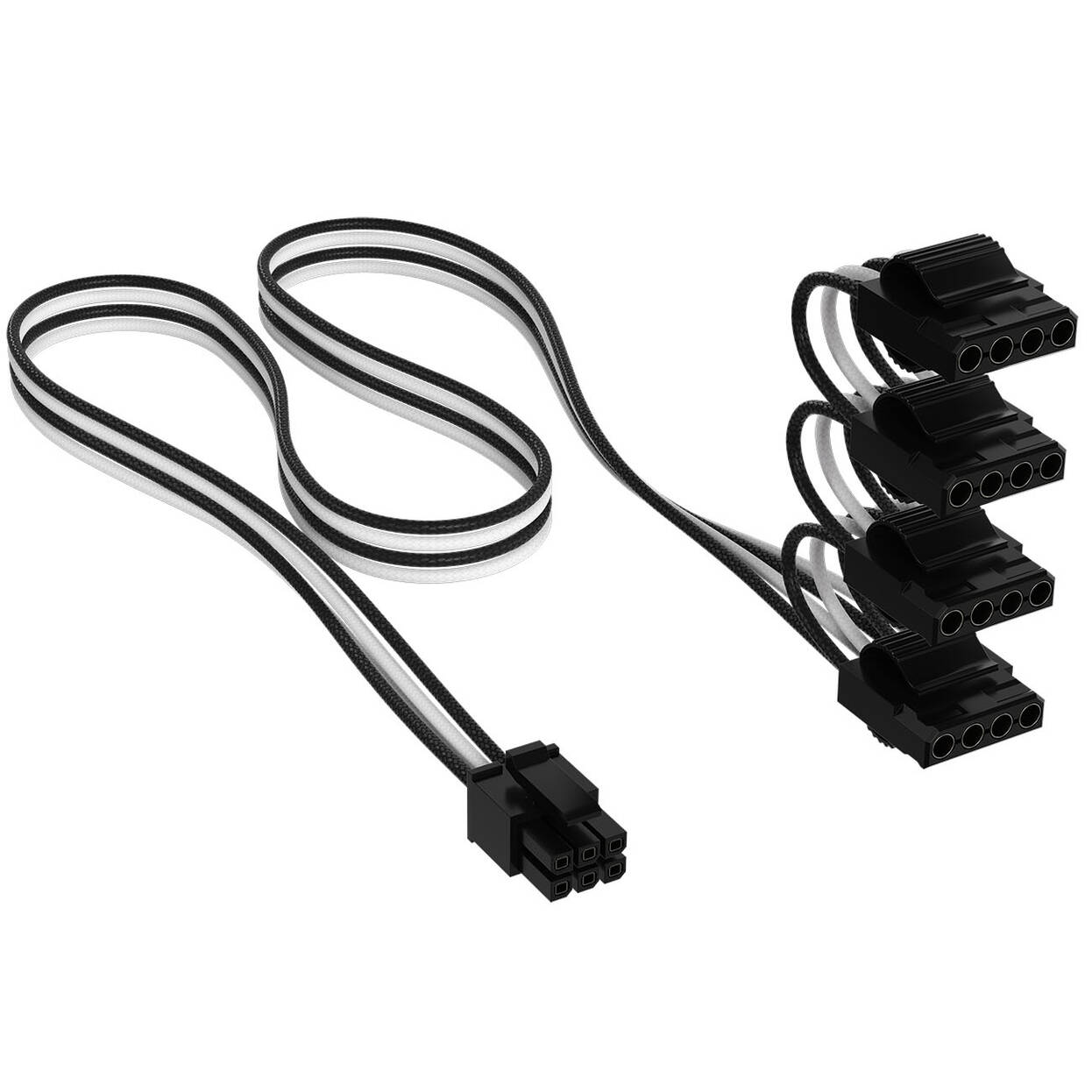 Corsair Cable Set, Type 4, DC Cable Pro Kit, individually sleeved - black / white