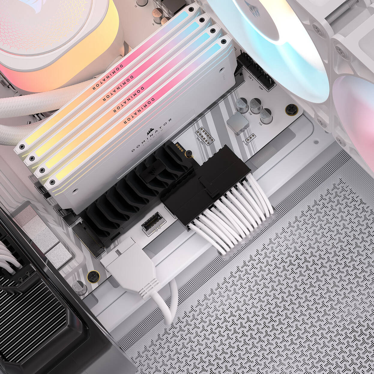 Corsair Cable, Type 4, ATX Motherboard Power Connector, 24-pin, 610mm, individually sleeved - white