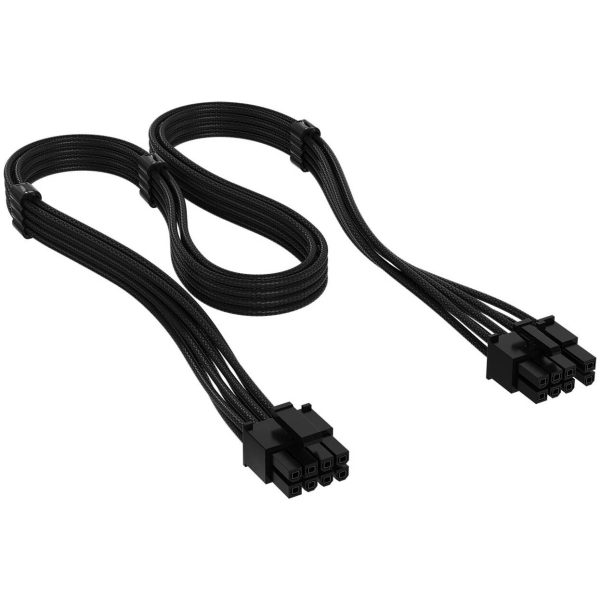 Corsair Cable, Type 4, PCIe Power Connector, 8-pin (6+2), 650mm, individually sleeved – black