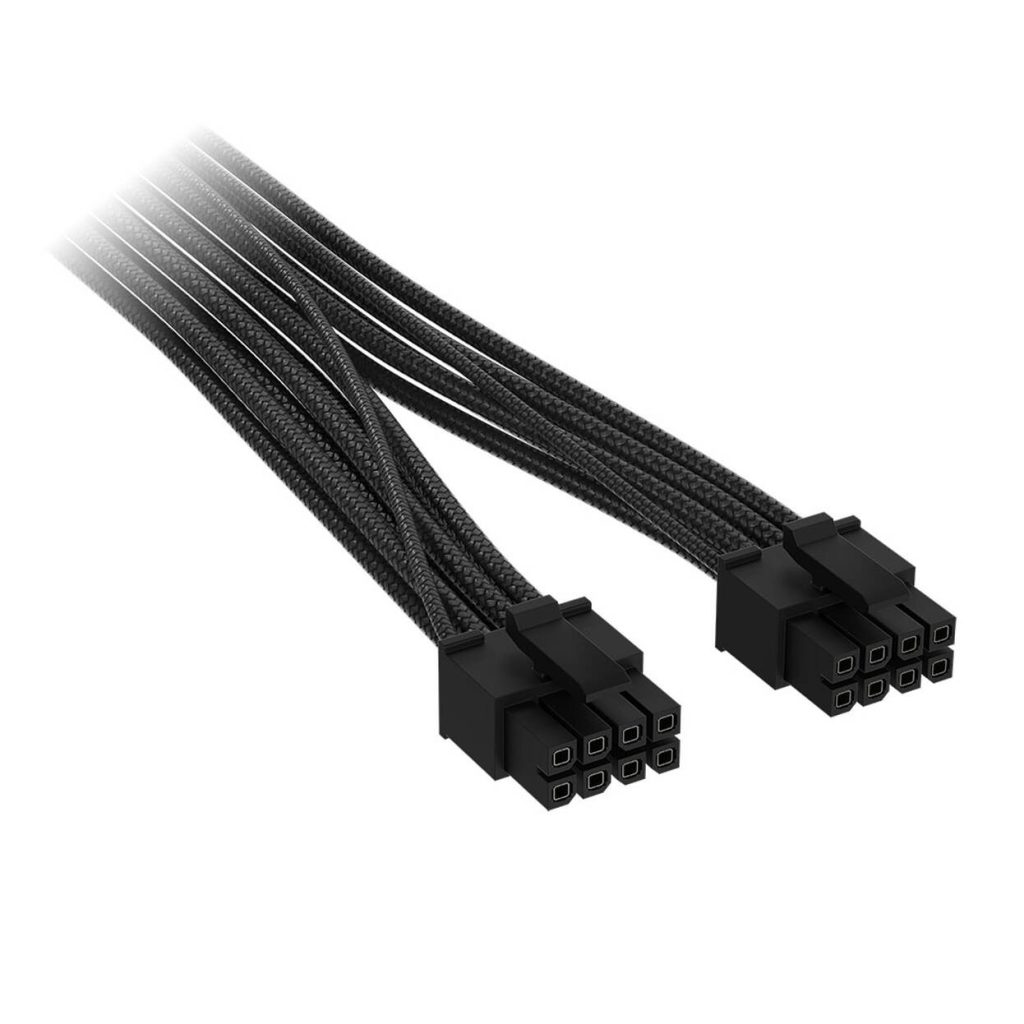 Corsair Premium Sleeved 2x 8-Pin to 12V-2x6 Cable, for Type-5 Power Supply - Black