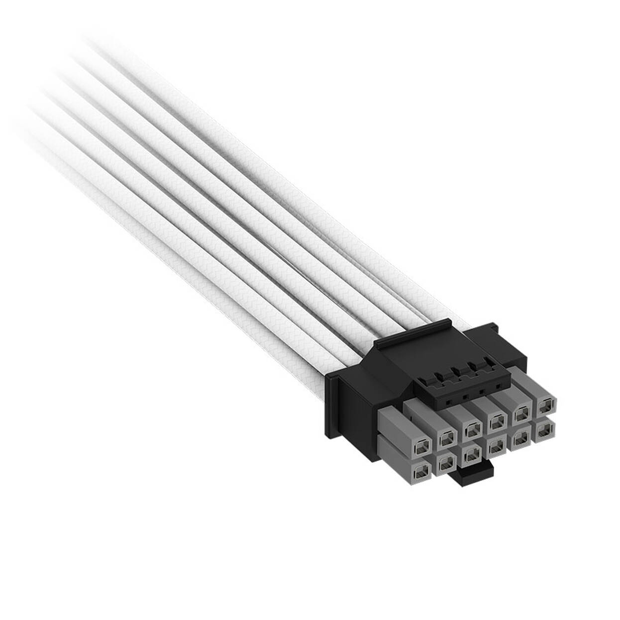 Corsair Premium Sleeved 12V-2x6 to 2x 6+2-Pin PCIe Cable, Universal - white