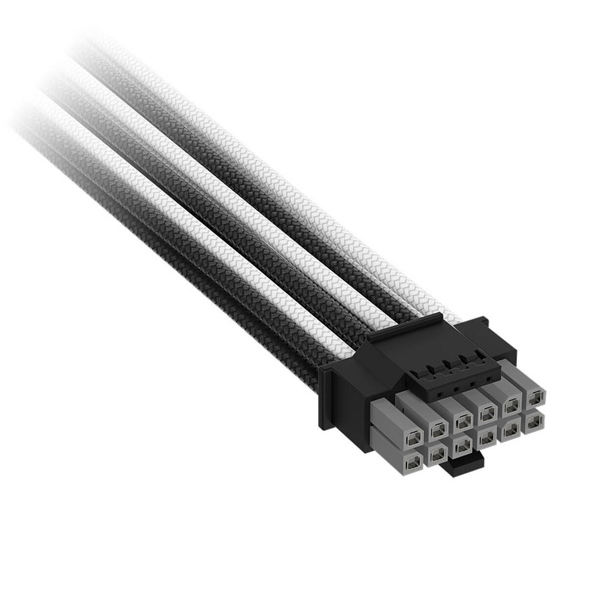 Corsair Premium Sleeved 12V-2x6 to 2x 6+2-Pin PCIe Cable, Universal - Black/White