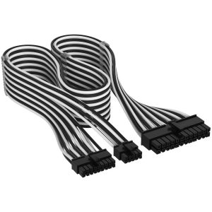Corsair Premium Sleeved DC Cable Starter Kit, for Type 5 Power Supply - Black/White