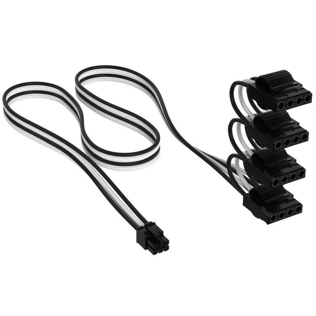 Corsair Premium Sleeved DC Cable Pro Kit, for Type-5 Power Supply - black/white
