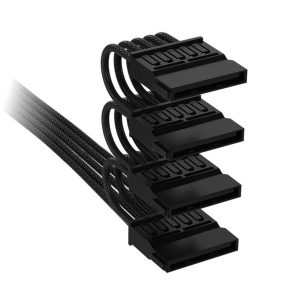 Corsair Premium Sleeved 4x SATA Power Cables, for Type-5 Power Supply - Black