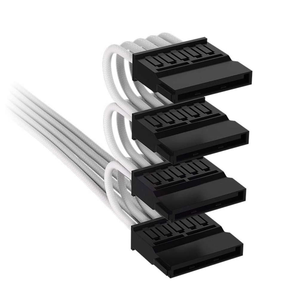 Corsair Premium Sleeved 4x SATA Power Cables, for Type-5 Power Supply - White