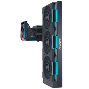 Lian Li HydroShift II OLED Curved 360 UNI FAN TL AiO Water Cooling, 360 mm, OLED Display, TL-FLEX Fans - Black