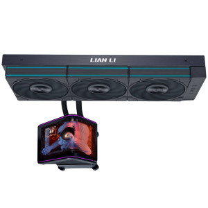 Lian Li HydroShift II OLED Curved 360 UNI FAN P28 All-in-One Water Cooling, 360 mm, OLED Display, P28 Fans - Black