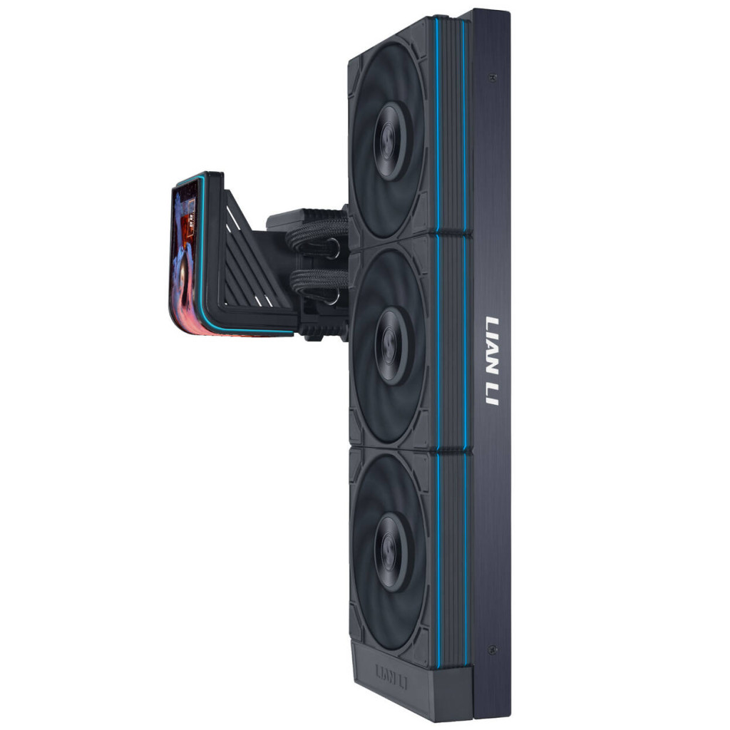 Lian Li HydroShift II OLED Curved 360 UNI FAN P28 All-in-One Water Cooling, 360 mm, OLED Display, P28 Fans - Black