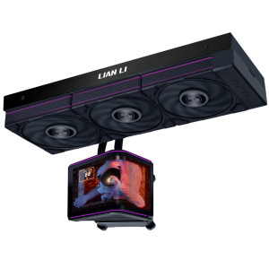 Lian Li HydroShift II OLED Curved 360 UNI FAN P28 All-in-One Water Cooling, 360 mm, OLED Display, P28 Fans - Black