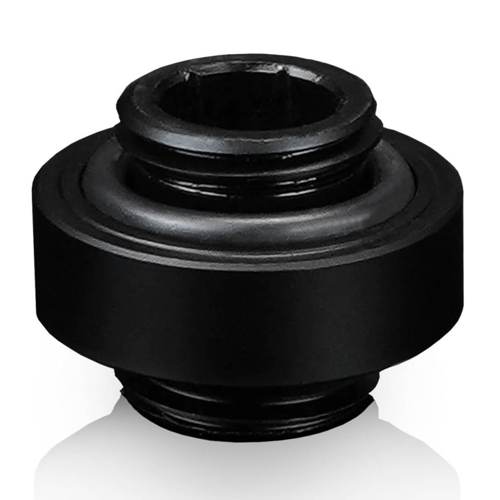 Thermal Grizzly DeltaMate Extender Fitting, Brass, G1/4 Thread - Black, MM7R : image 1