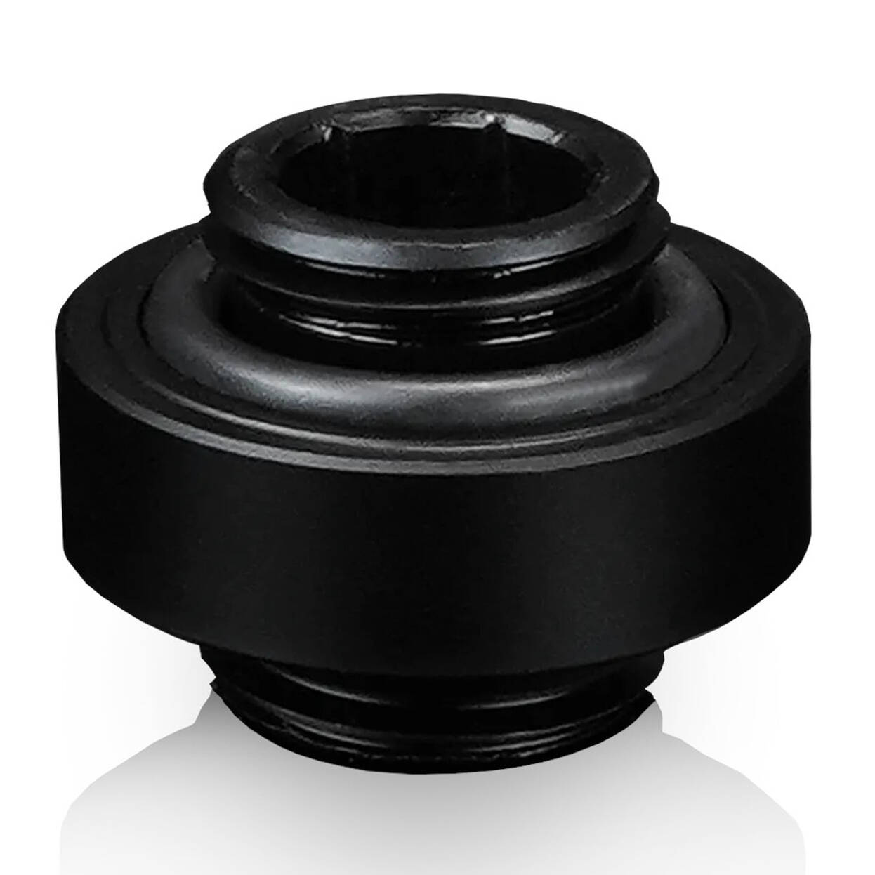 Thermal Grizzly DeltaMate Extender Fitting, Brass, G1/4 Thread - Black, MM7R : image 1